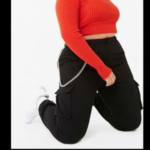 Plus Wallet Chain Cargo Joggers